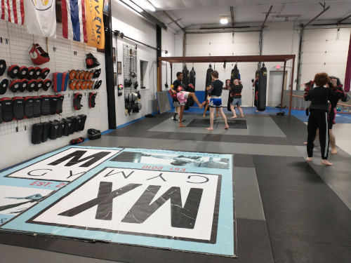 Students working out at the MX Gym